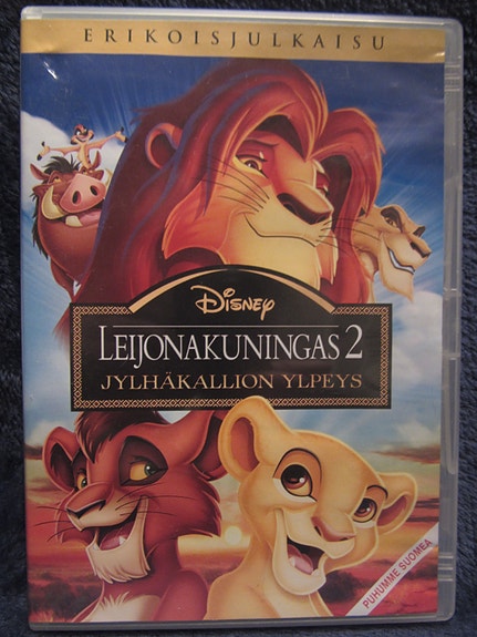 Leijonakuningas 2 dvd