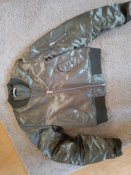 Bomber takki vihreä army koko 34