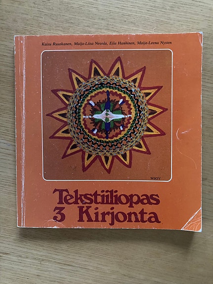 Tekstiiliopas 3, Kirjonta