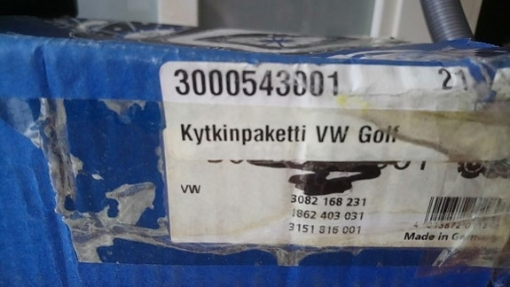 VW Golf, Jetta, Polo Sachs kytkinpaketti 3000543001