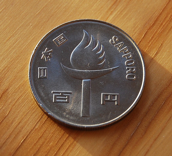 Japani 100 yen 1972 Olympia Sapporo