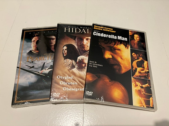 Pearl Harbor / Hidalgo / Cinderella Man (DVD, uudet)