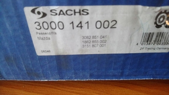 Mazda 626 1.6 Sachs kytkinpaketti 3000 141 002