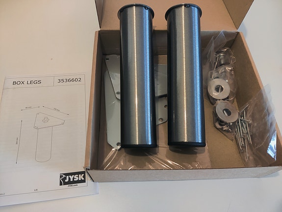 Metalliset sängyn jalat, 2kpl / metal bed legs