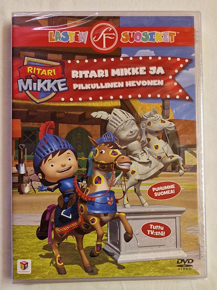 •Ritari Mikke ja pilkullinen hevonen -dvd UUSI