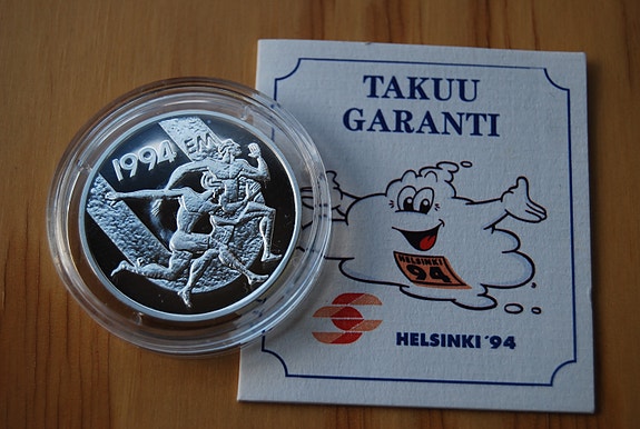 100 Markka Suomi 1994"Yleisurheilun EM-kisat Proof