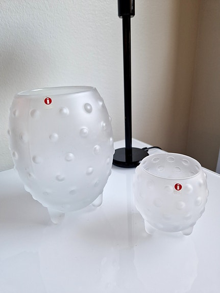 Iittala Major, mattavalkoinen maljakko
