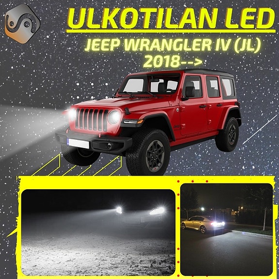 JEEP WRANGLER IV (JL) Ulkovalojen LED -päivityssarja