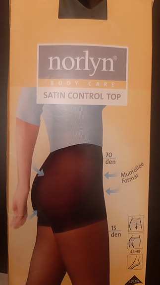 Norlyn satin control top sukkahousut, uudet