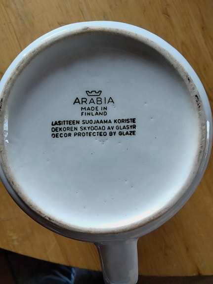 Arabia maitokannu Oksa