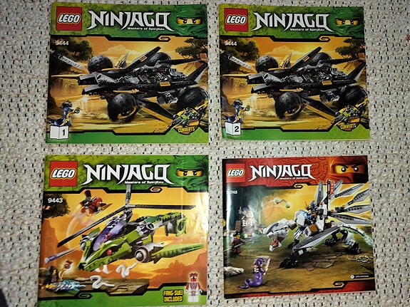 Lego Ninjago -ohjeita 7 kpl