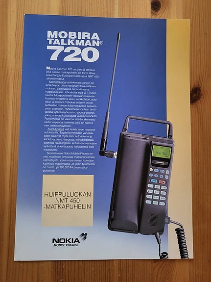 Nokia Mobira Technophone esitteitä