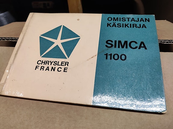 Simca 1100 käyttöohjekirja