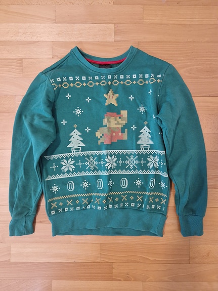 Nintendo Super Mario joulu collegepaita S