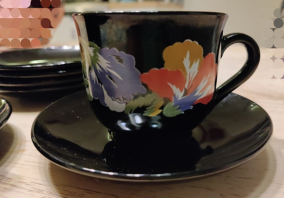Arcoroc France Demitasse kupit ja lautaset