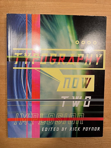 Typography now two implosion graafinen suunnittelu