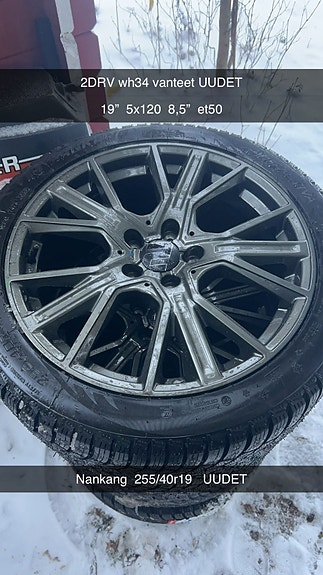 19” vanteet 5x120 uusi setti
