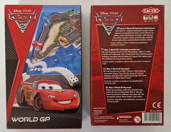 Disney Pixar Cars 2 lautapeli