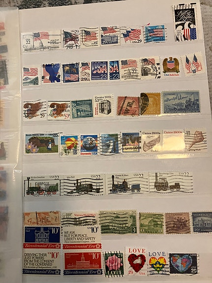 Postimerkkialbumi 1900-luku Länsi-Eurooppa ja Usa