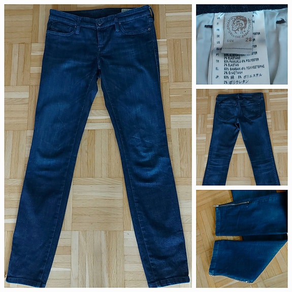 Diesel Skinzee tummansiniset farkut 28" / 32"
