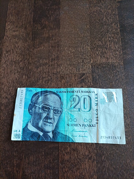 20 markkaa, seteli, 1993