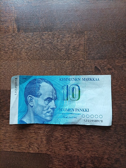 10 markan seteli, 1986