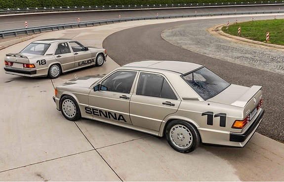 Mercedes Benz 190E 2.3 16 W201 Senna Silver 1:18 Otto mobile