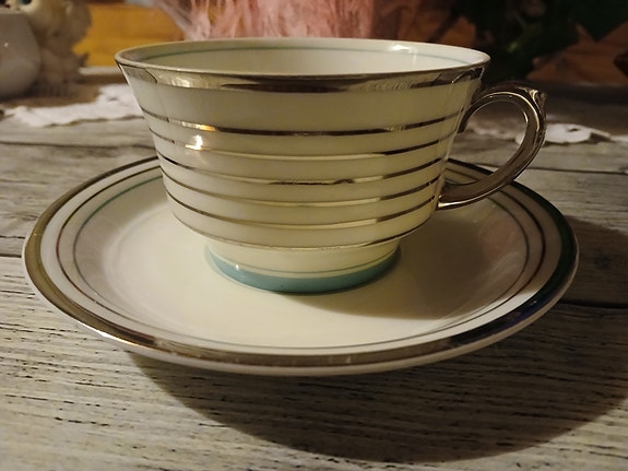Vintage Arabia piippuleima kuppi + tassi
