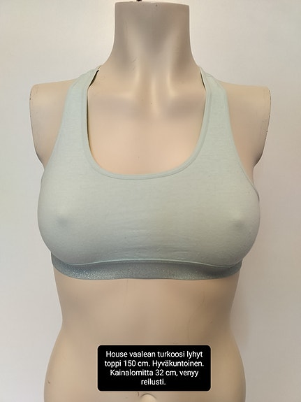 House vaalean turkoosi lyhyt toppi 150 cm