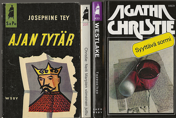 Agatha Christie: Neiti Marplen viimeinen juttu, Syyttävä sormi. Tey: Ajan tytär.