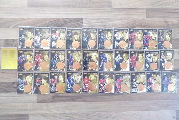 1996/97 Pinnacle Mint Collection, Bronze kortit, koko setti.