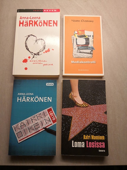 Anna-Leena Härkönen ja Katri Manninen pokkarikirjat 4 kpl