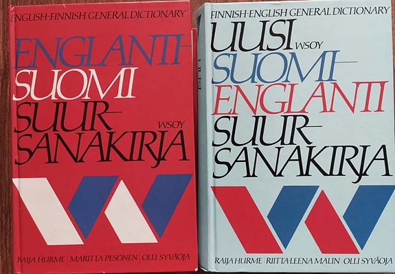 Suomi-englanti ja englanti-suomi sanakirjat