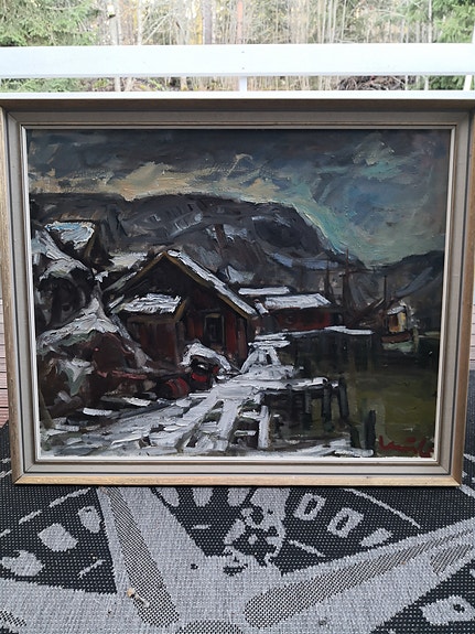 Olavi Laine "Talvinen laituri"
