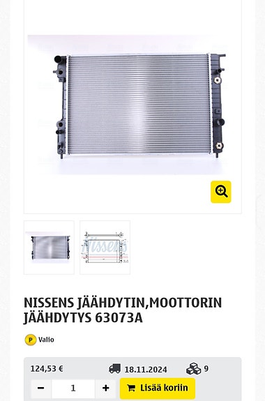 Opel Omega b v6 uusi jäähdytin