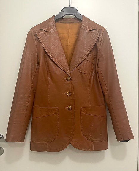 Friitala vintage nahkatakki 36
