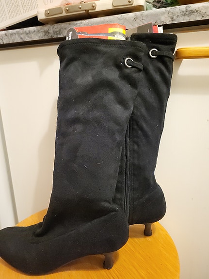 Mustat plyysikengät koko 36