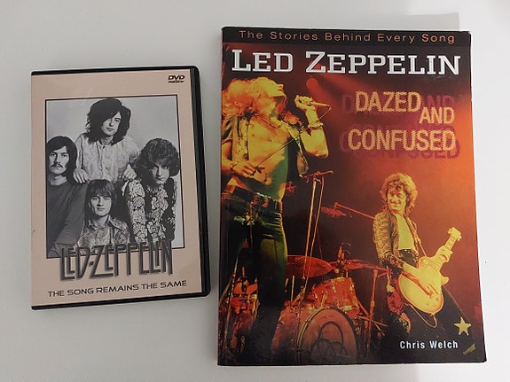 Led Zeppelin -dvd ja kirja, Imatra/Vantaa/posti