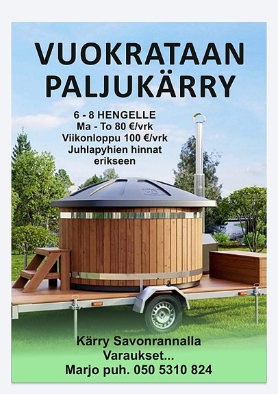 Vuokrataan Paljukärry