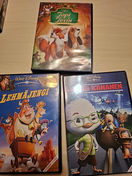 3kpl Disney klassikoita