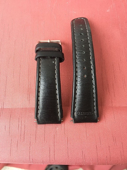 Nahkainen Suunto X-Lander hihna. Vintage.