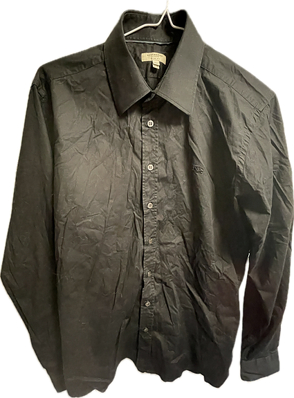 Burberry Miesten kauluspaita Musta Slim Fit