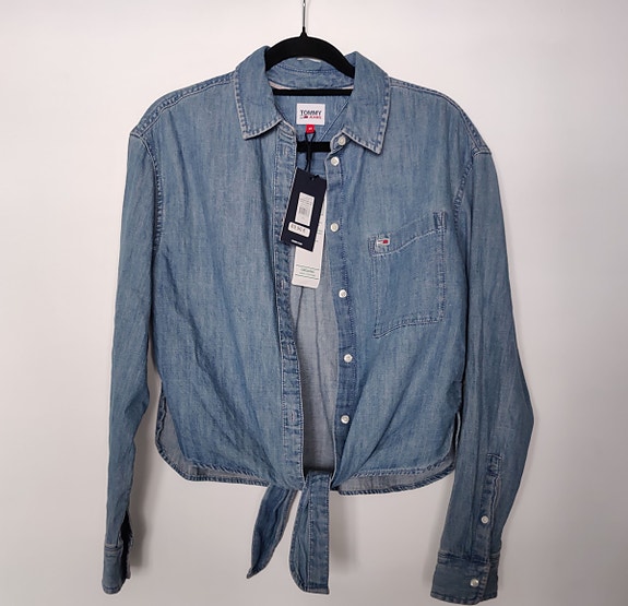Käyttämätön Tommy Jeans solmittava farkkupaita denim koko XS