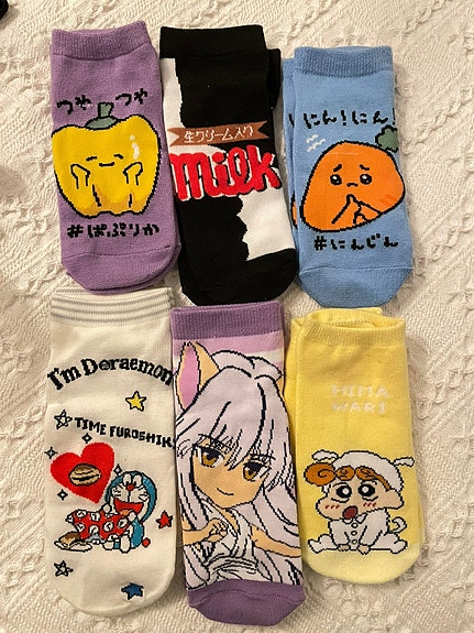 UUDET Sanrio kawaii Anime ja manga sukat 35-40/6 paria
