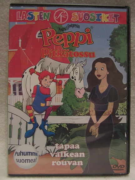 Peppi Pitkätossu tapaa valkean rouvan dvd