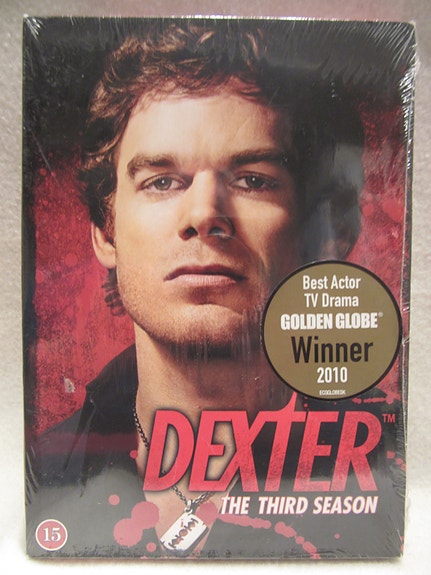 Dexter kausi 3 dvd uusi
