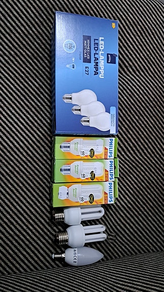 7 kpl led lamppu E27