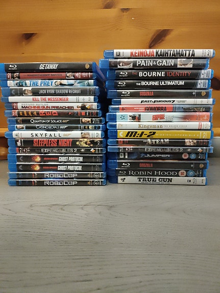 Blu-Ray elokuvia (toiminta)