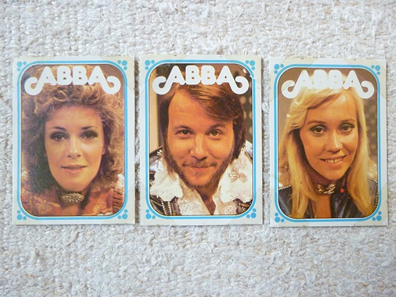 Abba keräilykortti 3 kpl Waterloo yksilökuvat