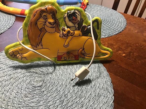 Disney Lion King lasten yöpöytälamppu